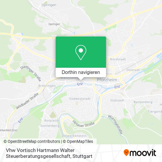 Vhw Vortisch Hartmann Walter Steuerberatungsgesellschaft Karte
