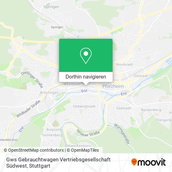 Gws Gebrauchtwagen Vertriebsgesellschaft Südwest Karte