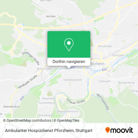 Ambulanter Hospizdienst Pforzheim Karte