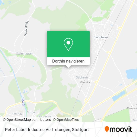 Peter Laber Industrie Vertretungen Karte