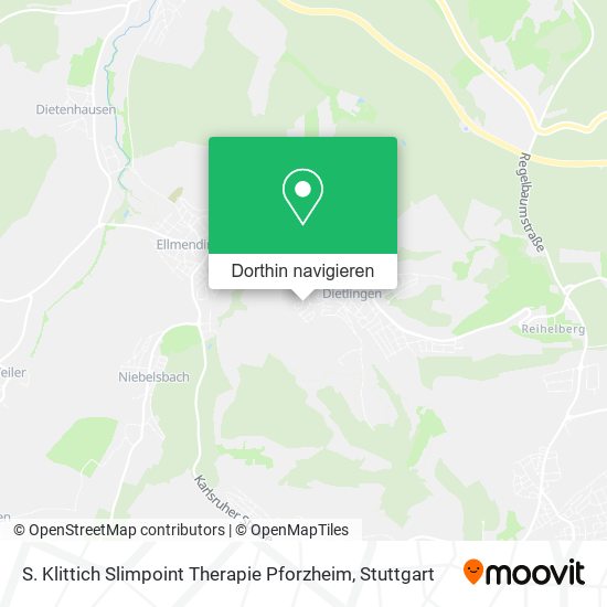 S. Klittich Slimpoint Therapie Pforzheim Karte
