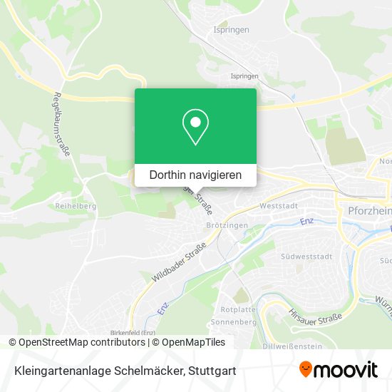 Kleingartenanlage Schelmäcker Karte