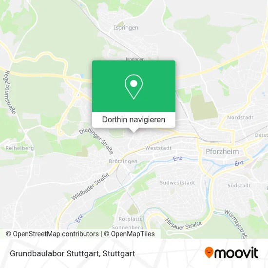 Grundbaulabor Stuttgart Karte