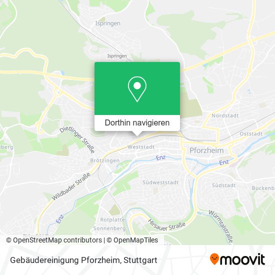 Gebäudereinigung Pforzheim Karte