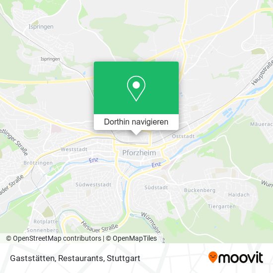 Gaststätten, Restaurants Karte