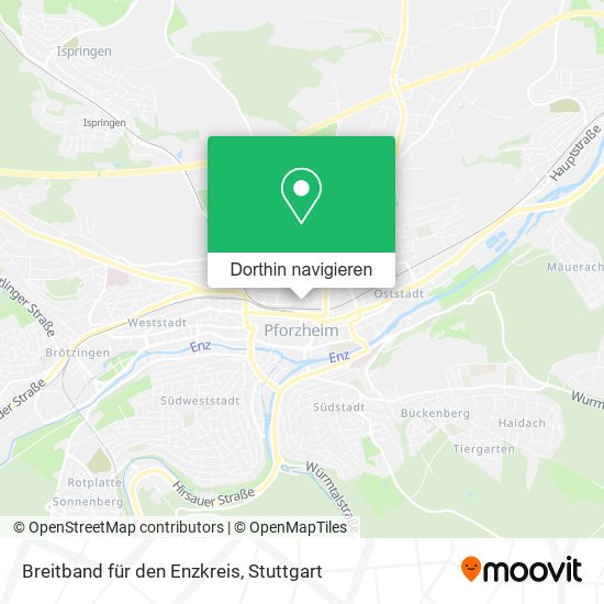Breitband für den Enzkreis Karte