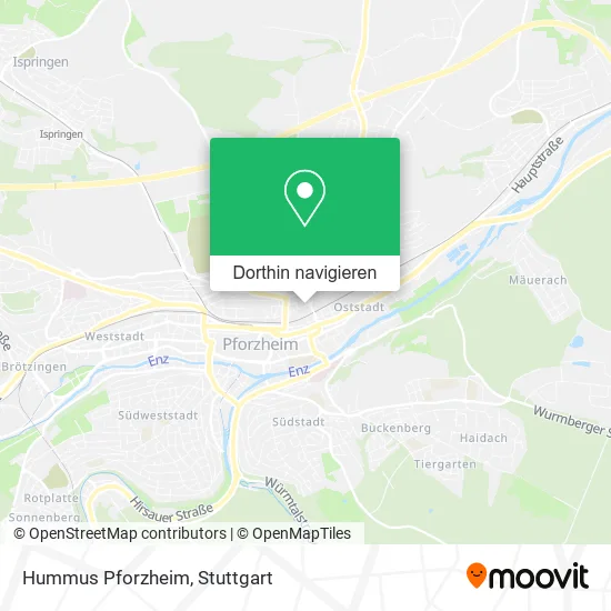 Hummus Pforzheim Karte