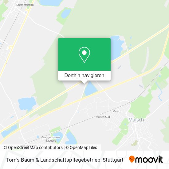 Tom's Baum & Landschaftspflegebetrieb Karte