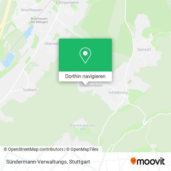 Sündermann-Verwaltungs Karte