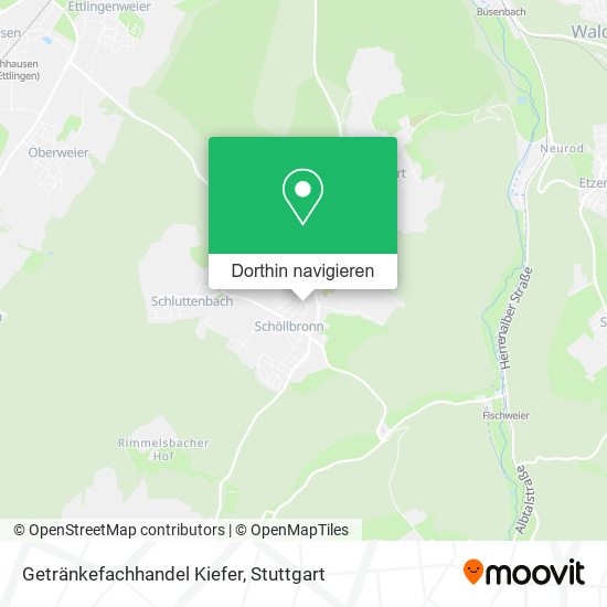 Getränkefachhandel Kiefer Karte
