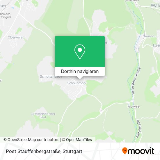 Post Stauffenbergstraße Karte