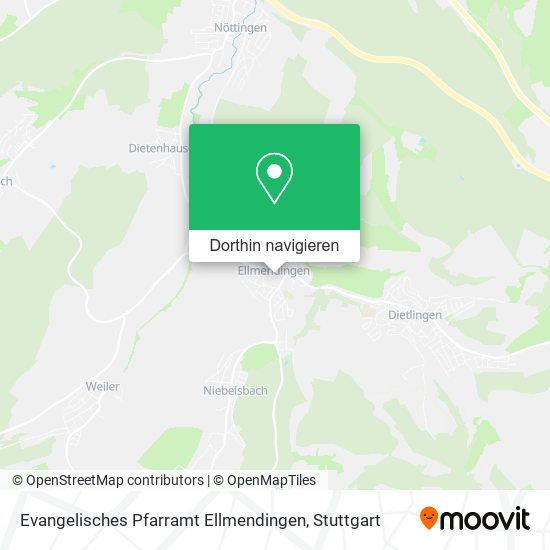Evangelisches Pfarramt Ellmendingen Karte