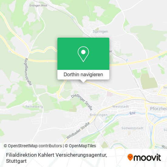 Filialdirektion Kahlert Versicherungsagentur Karte