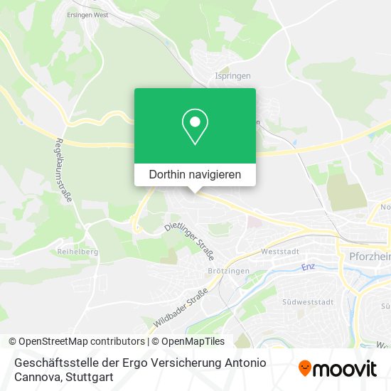 Geschäftsstelle der Ergo Versicherung Antonio Cannova Karte