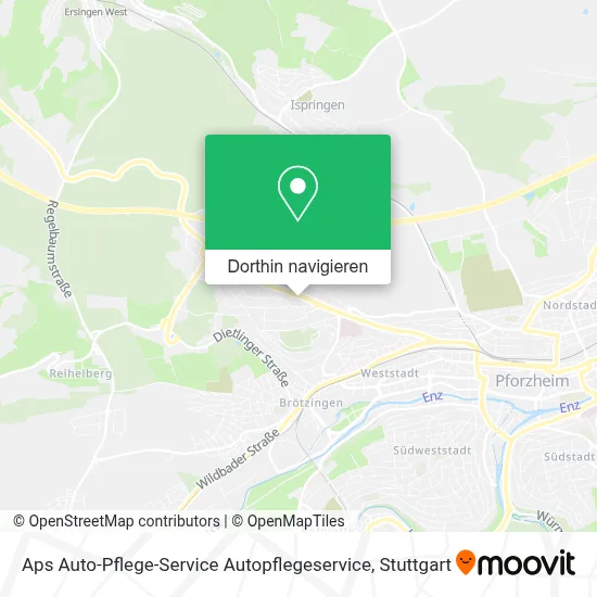 Aps Auto-Pflege-Service Autopflegeservice Karte