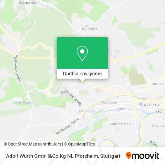 Adolf Würth GmbH&Co.Kg NL Pforzheim Karte