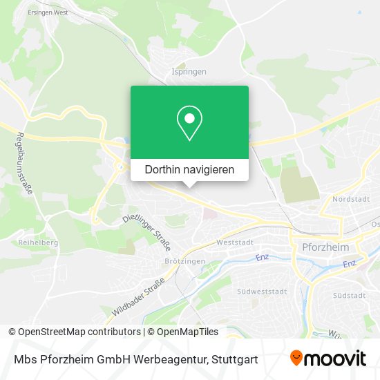 Mbs Pforzheim GmbH Werbeagentur Karte