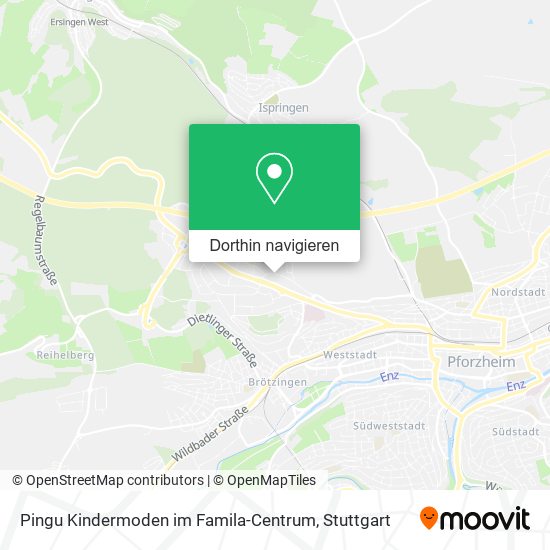 Pingu Kindermoden im Famila-Centrum Karte