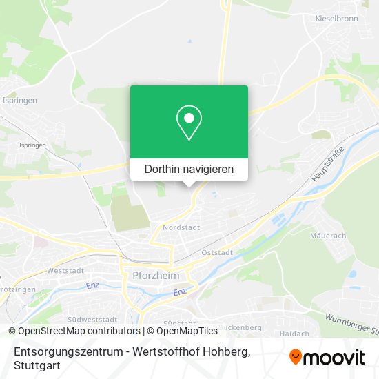Entsorgungszentrum - Wertstoffhof Hohberg Karte