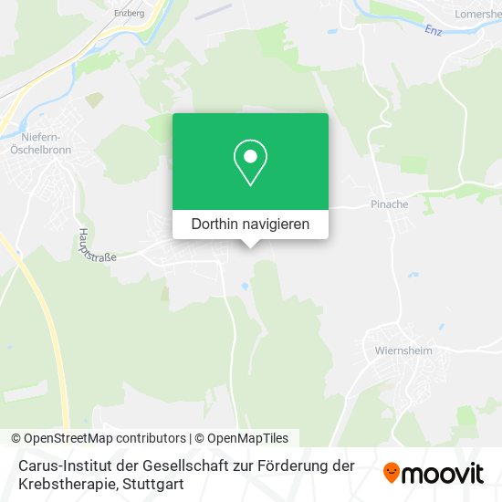 Carus-Institut der Gesellschaft zur Förderung der Krebstherapie Karte