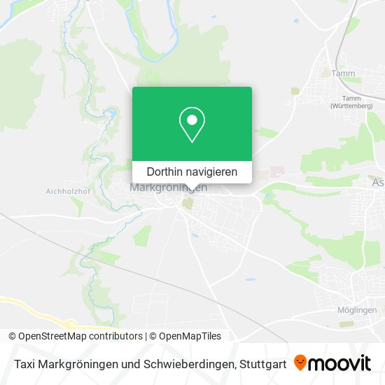 Taxi Markgröningen und Schwieberdingen Karte