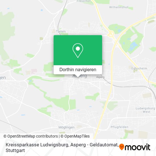 Kreissparkasse Ludwigsburg, Asperg - Geldautomat Karte