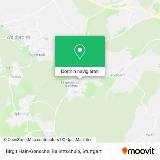 Birgit Hain-Genschel Ballettschule Karte