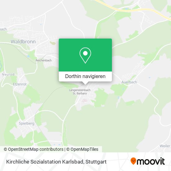 Kirchliche Sozialstation Karlsbad Karte