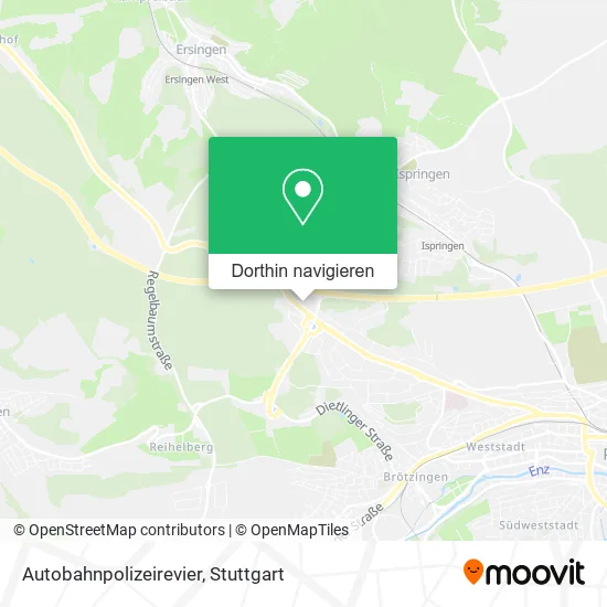 Autobahnpolizeirevier Karte