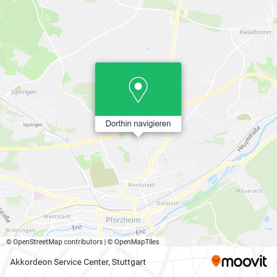 Akkordeon Service Center Karte