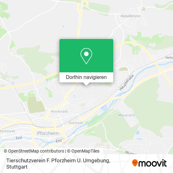 Tierschutzverein F. Pforzheim U. Umgebung Karte
