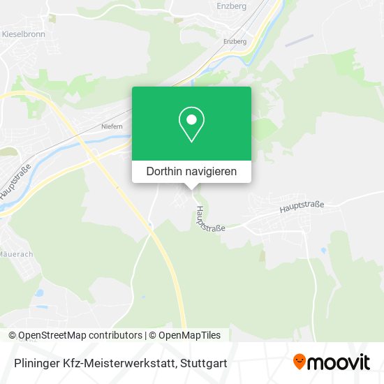 Plininger Kfz-Meisterwerkstatt Karte
