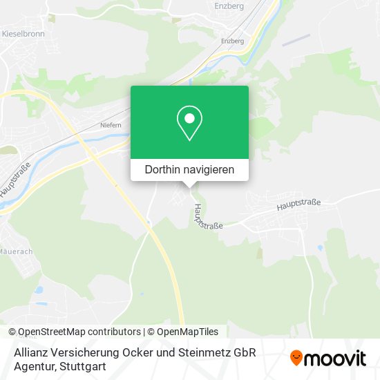 Allianz Versicherung Ocker und Steinmetz GbR Agentur Karte