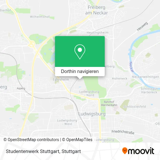 Studentenwerk Stuttgart Karte