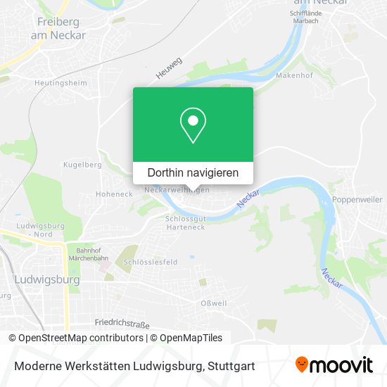 Moderne Werkstätten Ludwigsburg Karte