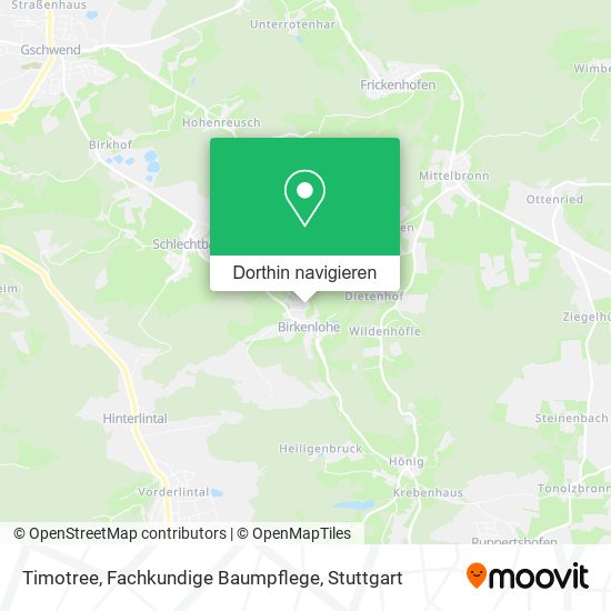 Timotree, Fachkundige Baumpflege Karte