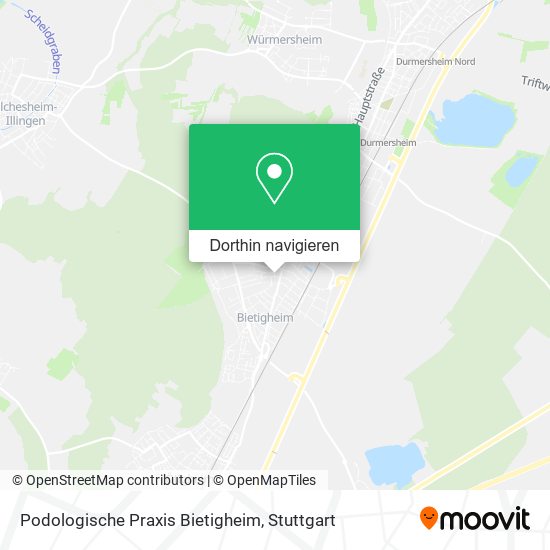 Podologische Praxis Bietigheim Karte