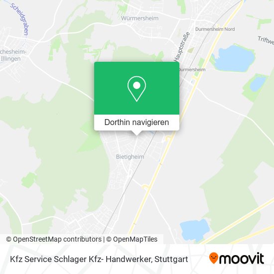 Kfz Service Schlager Kfz- Handwerker Karte