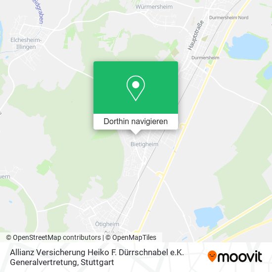 Allianz Versicherung Heiko F. Dürrschnabel e.K. Generalvertretung Karte