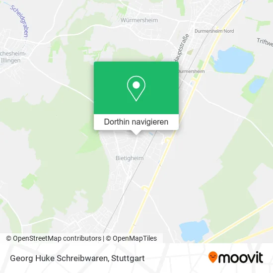 Georg Huke Schreibwaren Karte