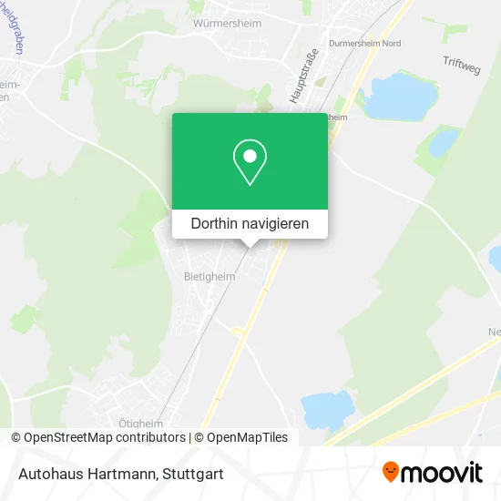 Autohaus Hartmann Karte