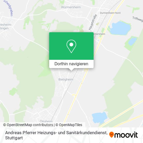 Andreas Pferrer Heizungs- und Sanitärkundendienst Karte