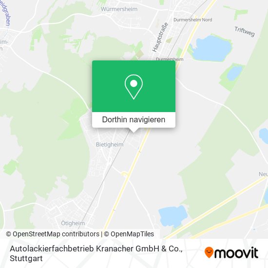 Autolackierfachbetrieb Kranacher GmbH & Co. Karte