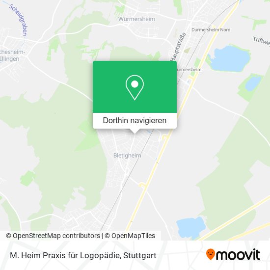 M. Heim Praxis für Logopädie Karte