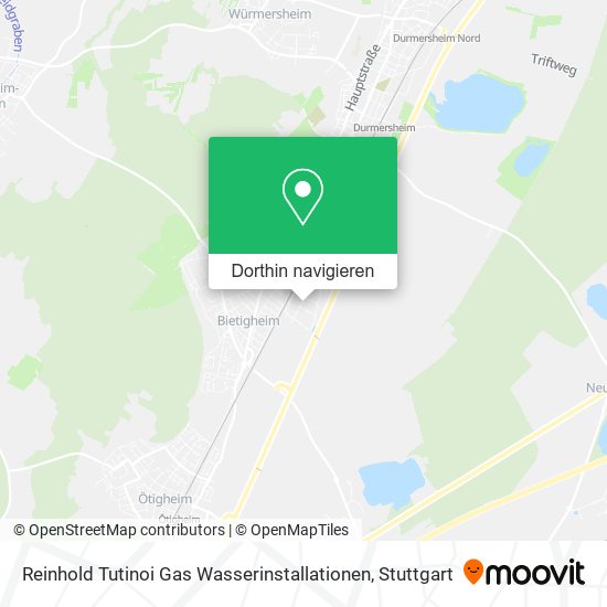 Reinhold Tutinoi Gas Wasserinstallationen Karte