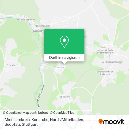 Mini-Lernkreis, Karlsruhe, Nord- / Mittelbaden, Südpfalz Karte