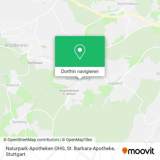 Naturpark-Apotheken OHG, St. Barbara-Apotheke Karte