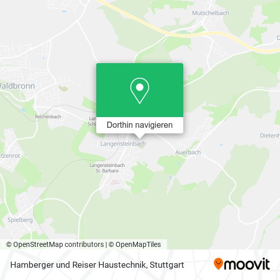 Hamberger und Reiser Haustechnik Karte