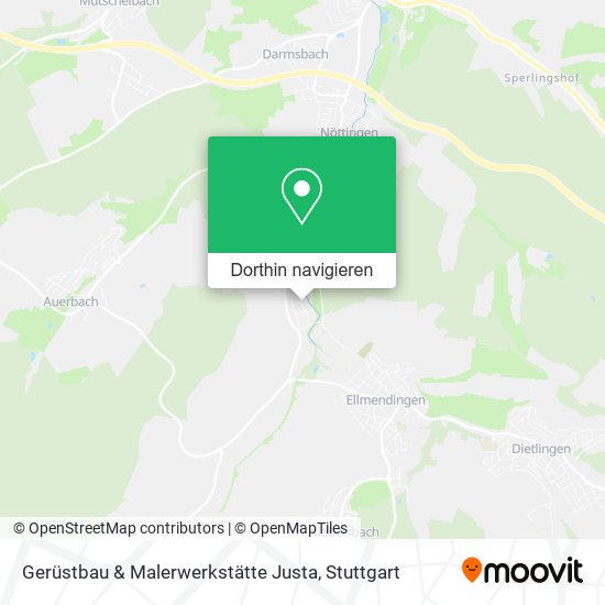 Gerüstbau & Malerwerkstätte Justa Karte