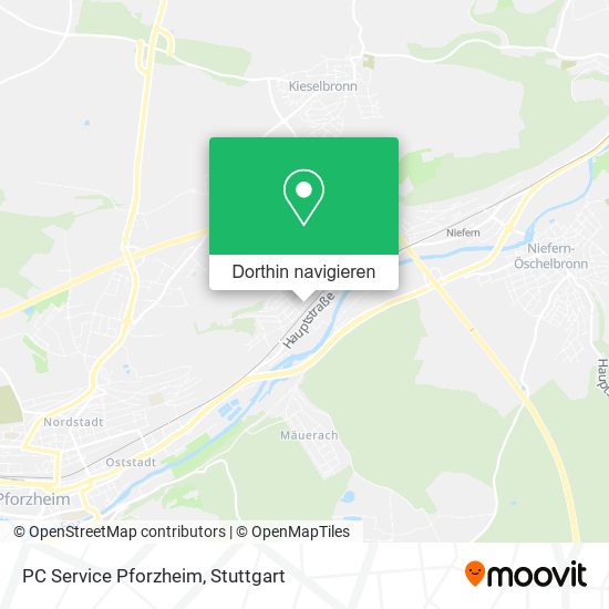 PC Service Pforzheim Karte